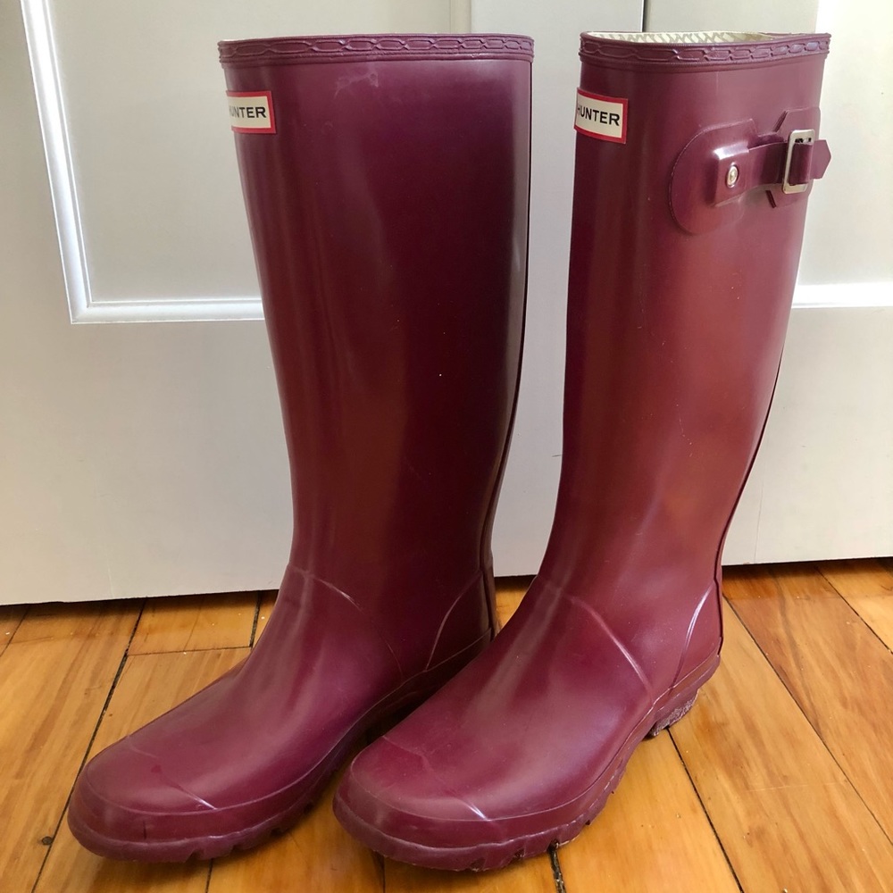 Hunter rain boots US 7M/8F EU 39 UK 6